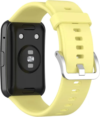 Vista 16 de E ECSEM Correas compatibles con HUAWEI Watch FIT - Correa de repuesto suave, flexible e impermeable, accesorio clásico, para Huawei Watch FIT Negro