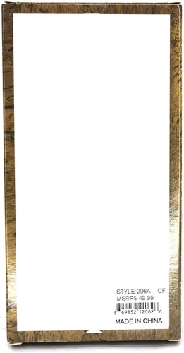 Vista 5 de West Star - Billetera para hombre, estilo de chequera, larga, plegable, con o sin pelo de vaca, Café profundo Longhorn 206A, Antiguo