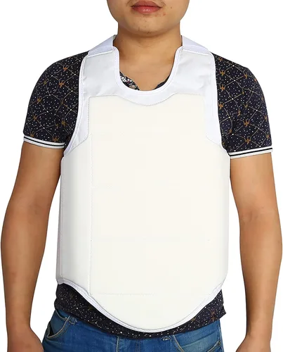 Vista 4 de Protector de pecho de taekwondo, unisex para adultos y niños, chaleco protector de pecho de karate, chaleco protector de pecho para mujeres