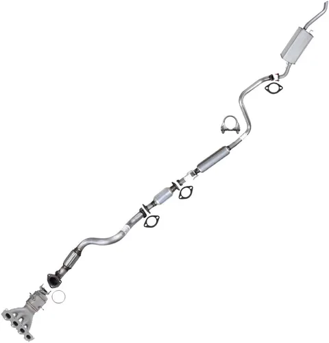 Vista 10 de Northeastern Exhaust Kit de sistema de escape de tubo delantero, resonador y silenciador de acero inoxidable compatible con Chevrolet Aveo5