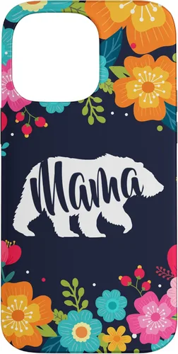 Vista 21 de Mama Bear - Funda para iPhone 17 con diseño de flores florales