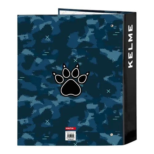 Vista 3 de Carpeta de anillas Kelme Break Negro Azul marino A4 (40 mm)