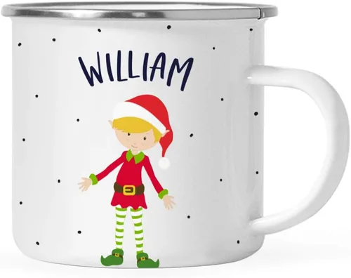 Vista 18 de Andaz Press Taza de café de acero inoxidable con nombre personalizado de 11 onzas para niños, diseño de búho azul festivo, 1 paquete, taza