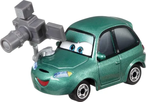 Vista 4 de Disney Cars Dash Boardman, miniatura, juguete coleccionable de automóvil basado en películas de autos, para niños de 3 años en adelante, multicolor