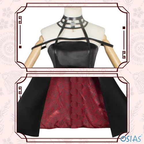 Vista 5 de Anya Cosplay Yor Forger - Disfraz de cosplay de espía x familia disfraz de anime