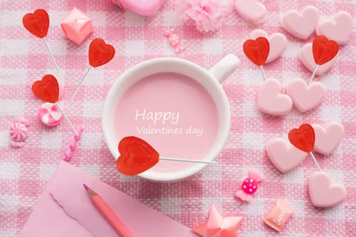 Vista 5 de Paletas rojas para el día de San Valentín, con doble forma de corazón, sabor a cereza, Kosher Parve, envueltas individualmente, (media libra)