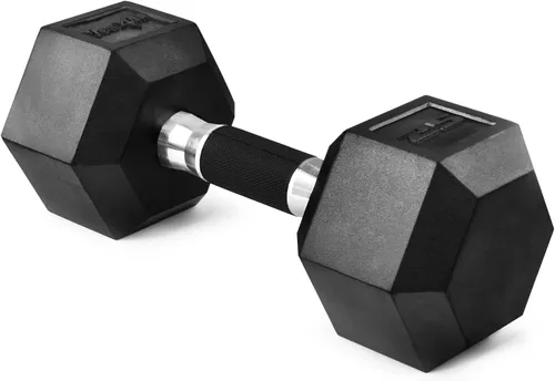 Vista 14 de Yes4All Mancuerna Hexagonal con Revestimiento de Agarre de Goma – Pesas de Mano con Antideslizante 5-50 LBS Individual
