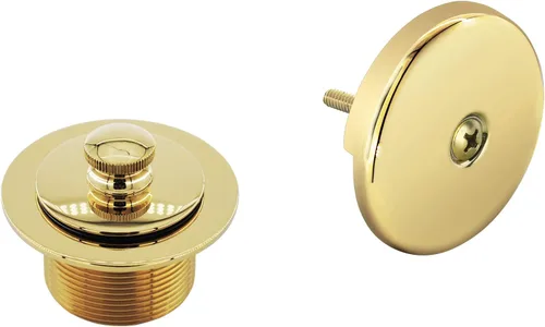 Vista 7 de Kit de drenaje de bañera y ducha roscado de 1-3/4 pulgadas utilizado para repalcing Moen T90331BG, con ensamblaje de drenaje Push-N-Lock, oro Oro
