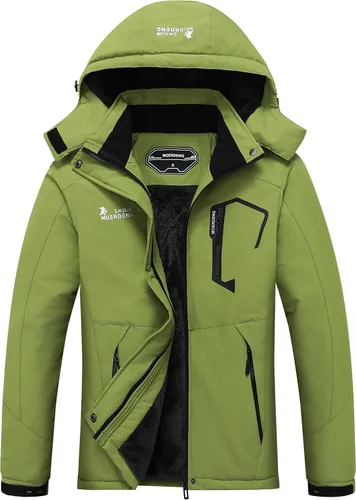 Vista 13 de MOERDENG Women's Waterproof Ski Jacket Warm Winter Snow Coat Mountain Windbreaker Hooded Raincoat Jacket