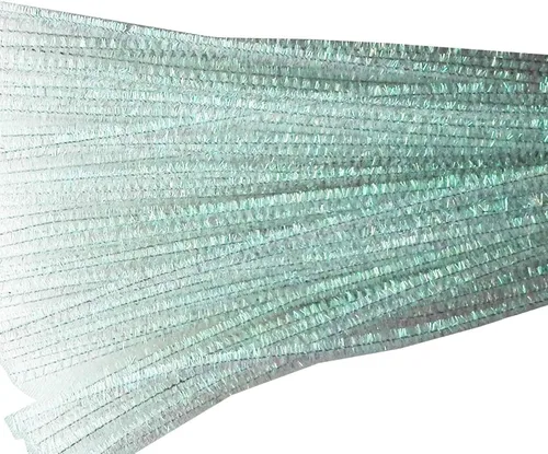 Vista 3 de 100 limpiadores de tuberías de felpilla con purpurina de 12 pulgadas (verde)