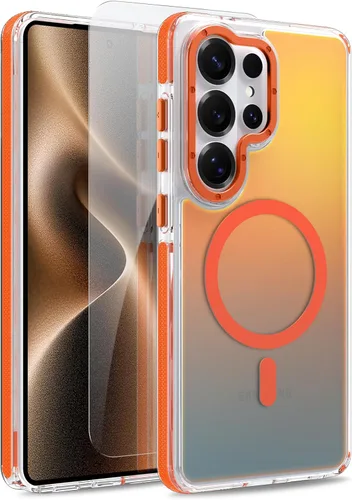 Vista 8 de Funda magnética para Google Pixel 10 Pro XL [compatible con Magsafe] [bonito diseño fluorescente de moda] a prueba de golpes, delgada, translúcida