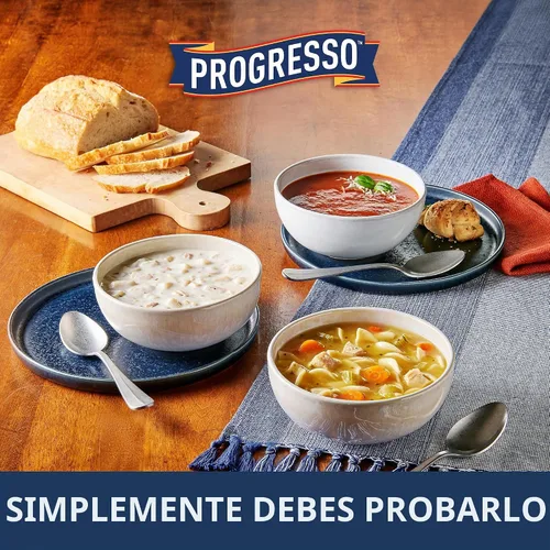 Vista 6 de Progresso Sopa tradicional enlatada de fideos de pollo 99% sin grasa, 19