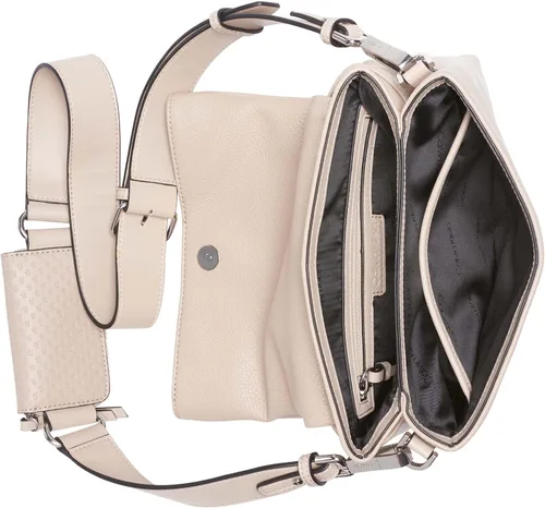 Vista 4 de Calvin Klein Cromo Organizacional 2 en 1 Flap Crossbody