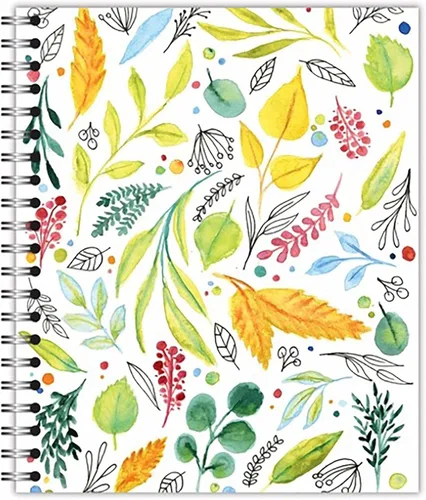 Vista 18 de Cuaderno pequeño de diseño encuadernado en espiral, diseño de puesta de sol en la playa, 9.75 x 7.5 pulgadas, 70 hojas, 100% reciclado, poages