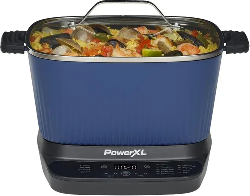 Vista 7 de STIRMAX Olla Múltiple Digital de 7.5 Cuartos con Paleta Automática para Remover y Triturar, 9 en 1 Preajustes Programables para Saltear, Sellar