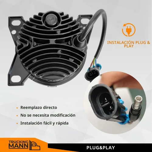Vista 6 de FV - 2 pares de luces antiniebla LED completas compatibles con Kenworth T660 (2014-2021), Peterbilt 579 (2013-2021) 587 (2011-2016), lámparas