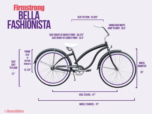Vista 2 de Firmstrong Firmstrong Bella Fashionista Beach Cruiser Bicicleta