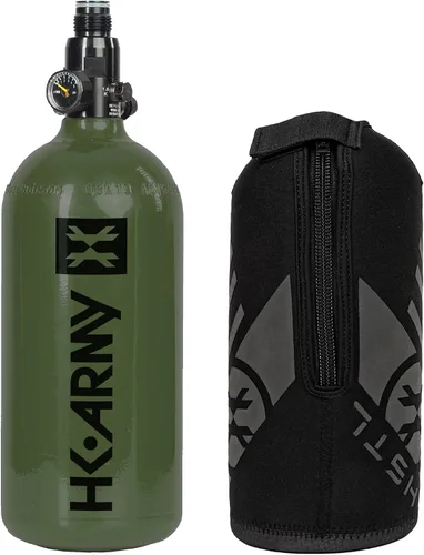 Vista 15 de HK Army Tanque de aire comprimido de aluminio HPA para paintball con sistemas de aire - Regulador estándar Negro