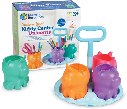Vista 7 de Learning Resources Create-a-Space Kiddy Center Dinos, 5 piezas, a partir de 3 años, suministros para el aula, suministros escolares para profesores