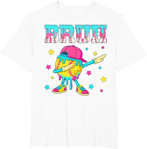 Vista 64 de Baseball Life Style 101 Apparel Youth Drip Baseball Boys Kid Camiseta