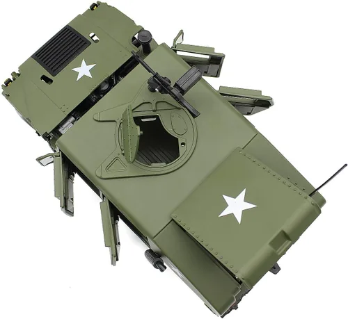 Vista 3 de Fisca - Modelo de coche a escala 1/18 de metal fundido a presión, vehículo militar blindado, camión de campo de batalla
