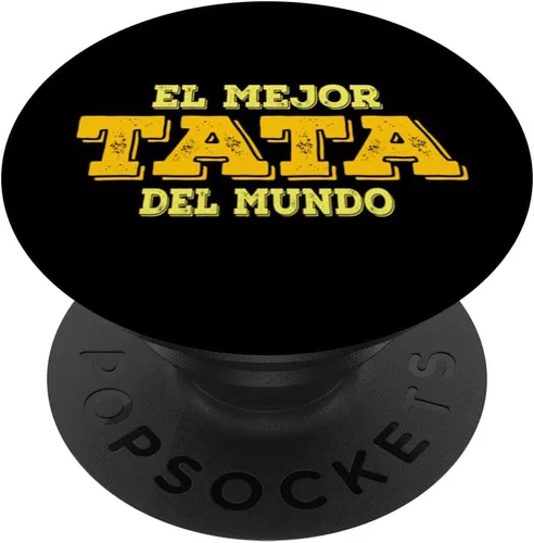 Vista 6 de Vintage El Mejor Tata Del Mundo Spanish Dad Father's Day PopSockets MagSafe PopGrip for iPhone