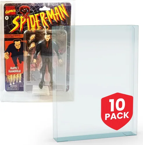 Vista 19 de EVORETRO Caja de exhibición y protector para figuras de acción Compatible con Star Wars, Marvel Legends y GI Joe (con tarjeta) Figura de 3.75