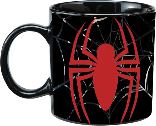 Vista 5 de Vandor Marvel Spider-Man - Taza de cerámica reactiva al calor, 20 onzas