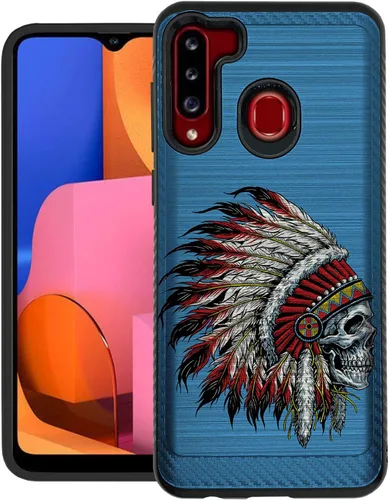 Vista 15 de CasesOnDeck - Carcasa resistente compatible con Samsung Galaxy A21 y A21 (armadura cepillada)