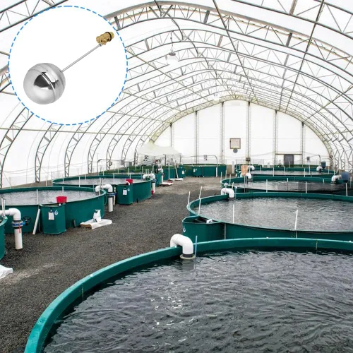 Vista 4 de Válvula de bola de flotador de acero inoxidable de Lwuey, control de agua DN15 G1/2 Water level control sensor switch for hydraulics, pressure