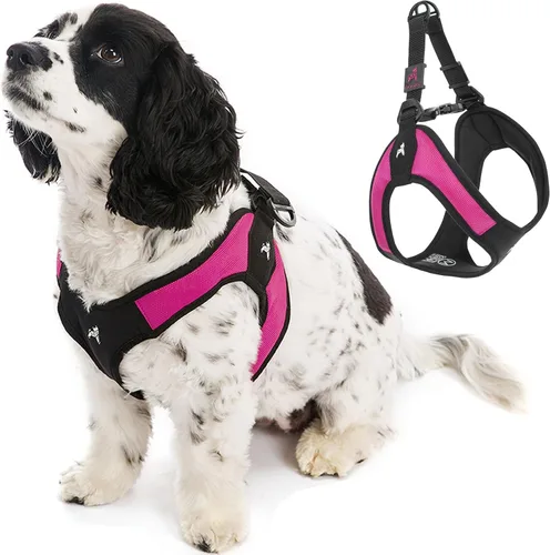 Vista 9 de Gooby Escape Free Easy Fit - Arnés para perro con fácil ajuste, color negro, talla XS, sin tirones, con hebilla de liberación rápida, perfecto
