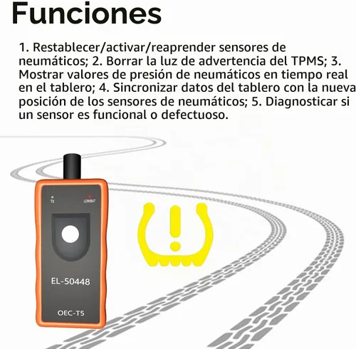 Vista 4 de EL-50448 TPMS Herramienta de reinicio GM TPMS Herramienta de reaprendizaje del sensor de neumáticos Chevy Herramienta de reinicio