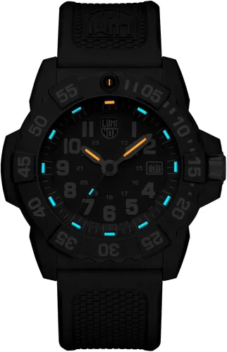 Vista 3 de Luminox Navy Seal - Reloj azul para hombre serie XS35033500 resistente al agua de 6562ft caja y correa de carbono ligeras visibilidad nocturna