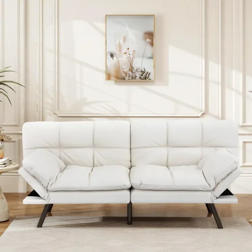 Vista 12 de Opoiar 267PU-BK Sofá cama, negro-1