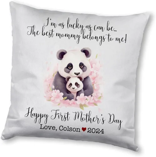 Vista 17 de Generic Panda, funda de almohada personalizada para el primer día de la madre, funda de almohada personalizada para el día de la madre, regalo