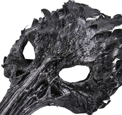 Vista 5 de ILOVEMASKS Long Nose Raven Crow Skull Halloween Costume Masquerade Party Full Face Mask