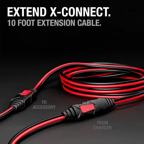 Vista 2 de NOCO GC004 X-Connect - Cable de extensión de 10 pies Accesorio para cargadores de batería inteligentes Genius Smart