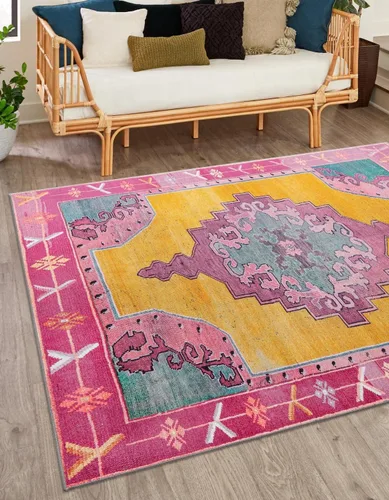 Vista 56 de Unique Loom Timeless Collection - Alfombra de área - Thomas (2' x 3' 1" ovalada, negro y blanco/gris)