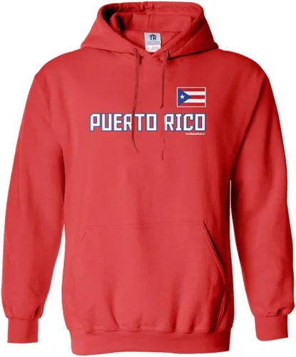 Vista 4 de Threadrock Sudadera con capucha del Orgullo Nacional de Puerto Rico para Negro