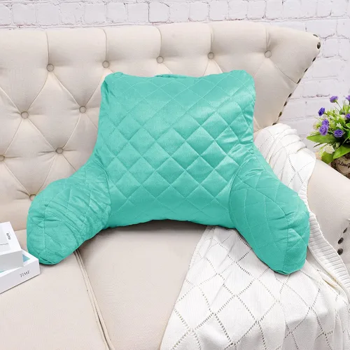 Vista 3 de Home Soft Things DO-IT-Yourself - Funda de almohada acolchada de terciopelo para lectura y relleno, respaldo para tumbona y reposabrazos