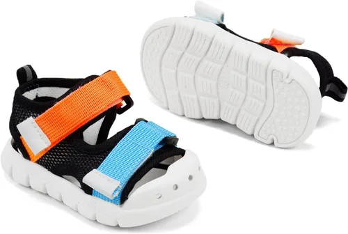Vista 19 de OAISNIT Sandalias deportivas para bebés, niños y niñas, ligeras, antideslizantes, suela de goma, zapatos de agua acuática para playa, zapatos