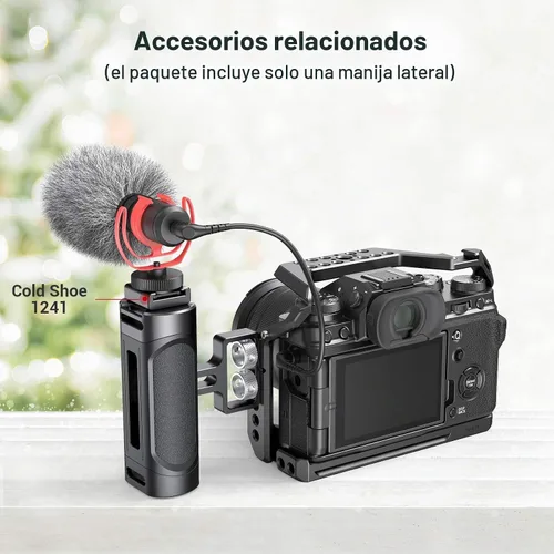 Vista 7 de SMALLRIG Mini Mango Lateral Empuñadura con Doble Montaje de Tornillo 1/4"-20 para Cámara Digital sin Espejo Cámara DSLR Jaula de Cámara Pequeña
