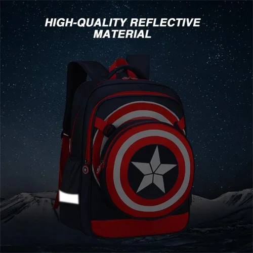 Vista 5 de Mochila para niños Mochila escolar Comic impermeable libro bolsa de viaje para niños, marino, Viajar