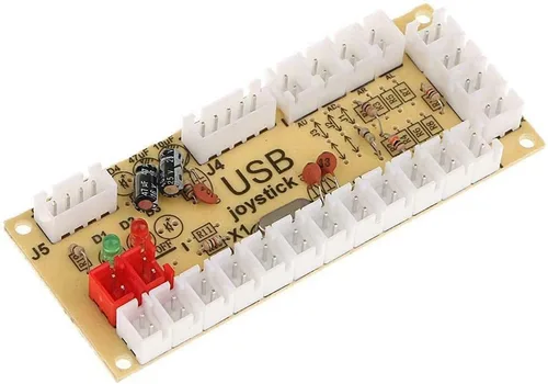 Vista 5 de TAPDRA Zero Delay Arcade USB Encoder PC a Joystick para PC Mame Jamma Raspberry Pi y otros juegos de lucha de PC