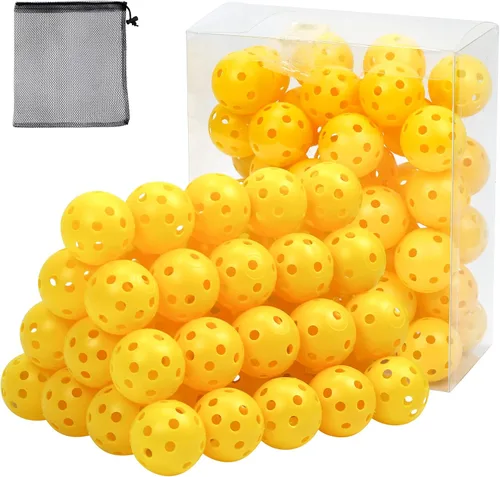 Vista 10 de Pelotas de golf de plástico para práctica de vuelo limitado, pelota de entrenamiento de golf hueca para práctica de swing, pelotas de golf