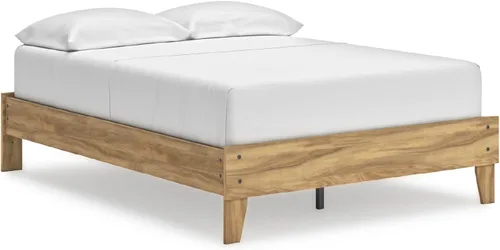 Vista 26 de Signature Design by Ashley - Base de cama con plataforma de granja casual Shawburn, tamaño matrimonial, cal desgastada