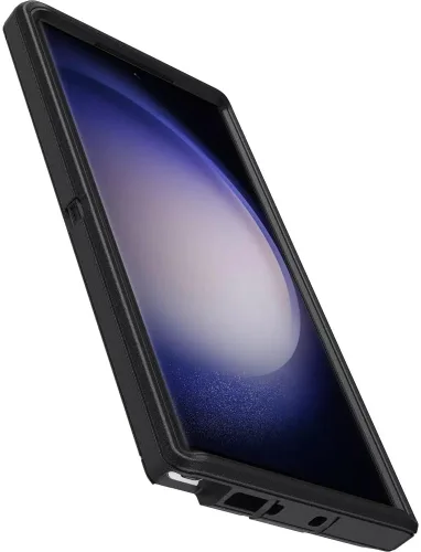Vista 2 de OtterBox Funda para Galaxy S23 Ultra (solamente) - Serie Defender - Negro - Resistente y duradera - con protección de puerto - Solo funda - Embalaje