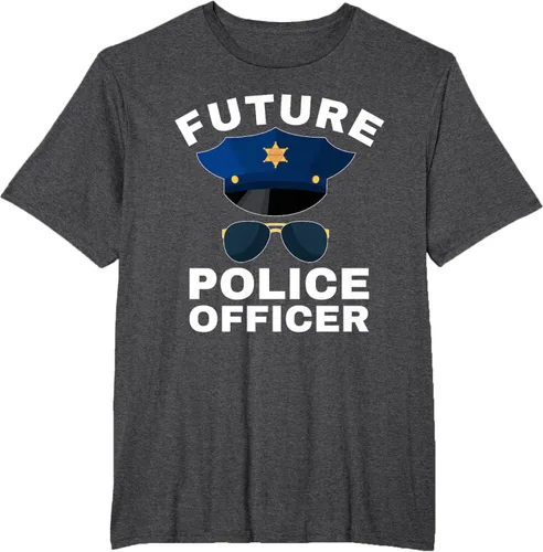 Vista 11 de Camiseta de policía para niños con texto en inglés «Proud Cop Dad»