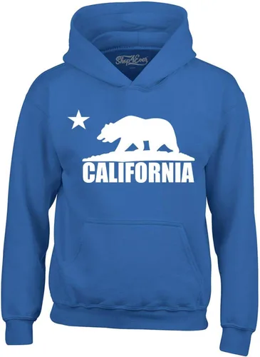 Vista 5 de shop4ever Sudaderas con capucha de oso blanco de California Republic of CA