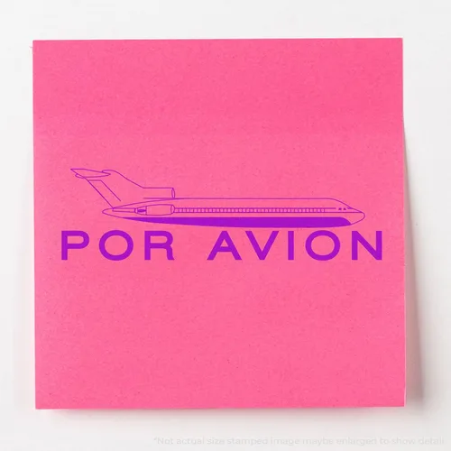 Vista 3 de Sello autoentintado por avión, perfecto para pequeñas empresas, impresiones de hasta 5 K, disponible en 11 colores de tinta, reutilizable, fácil